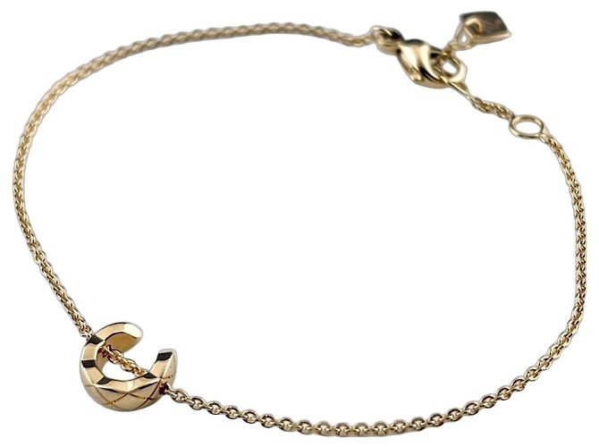 Pulseira Chanel Matelassé Coco Crush Amarelo