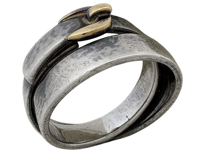 Hermès Hermes Double True Ring Silber Geld