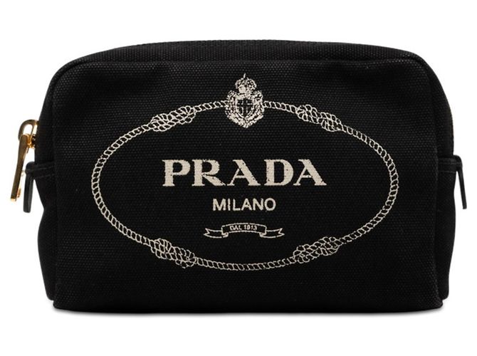 Pochette Prada Canapa Logo Nero 