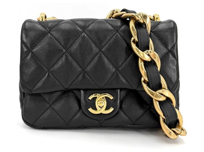 Borsa a tracolla matelassé da donna Chanel Nero