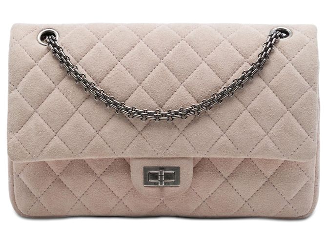 Chanel Rose Matelassé Daim Reissue 2.55 Double Flap 226