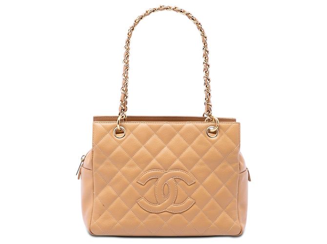 Tote Timeless em Caviar Petite Bege da Chanel