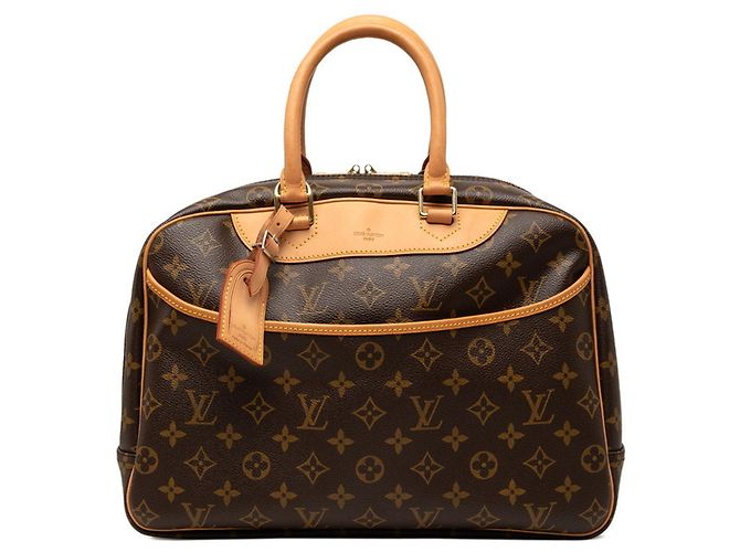 Sac à main Louis Vuitton Monogram Deauville Marron