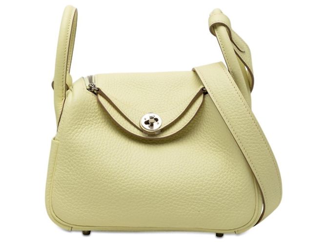 Hermès Borsa a tracolla Hermes Lindy Mini in giallo 