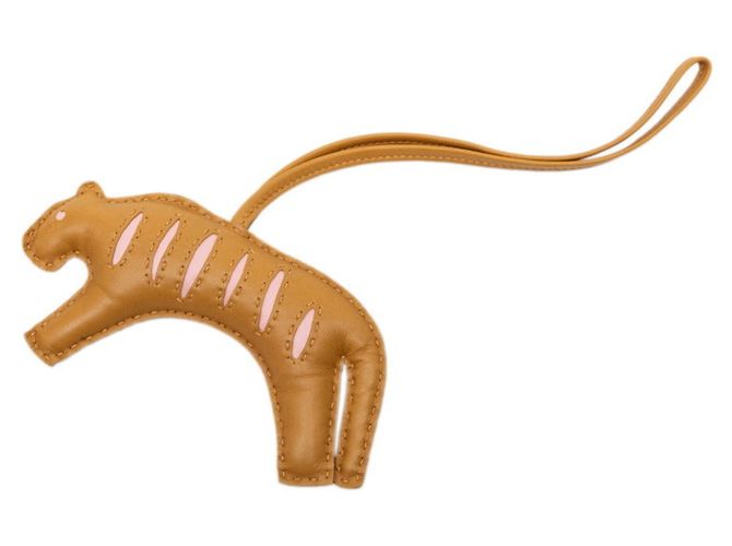 Hermès Charm per borsa Hermes Rooroo Tiger Rosa 