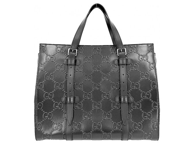 Borsa Tote Gucci in pelle nera Nero