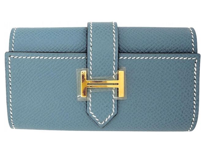 Hermès Hermes Bearn Key Case Blue