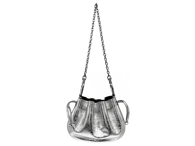 Borsa a tracolla mini Pumpkin da donna Givenchy Argento 