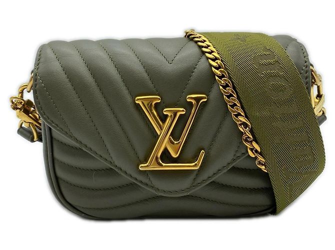 Bolsa de Ombro Louis Vuitton New Wave Multi Pochette Caqui
