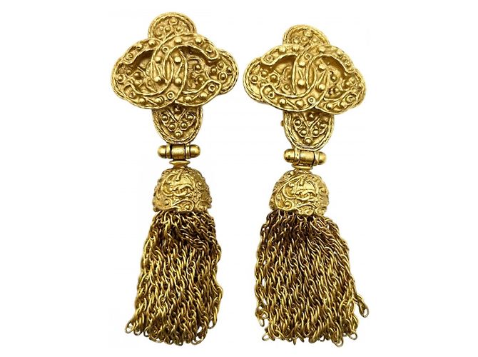 Orecchini Chanel Vintage Gold Clip