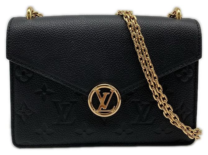 Carteira com corrente Monogram Empreinte Louis Vuitton Preto