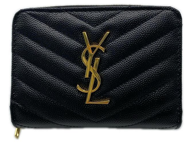Yves Saint Laurent Bi-fold Wallet Black
