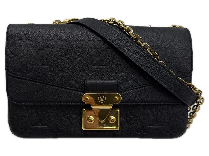 Bolsa de Ombro Louis Vuitton Monogram Empreinte Marceau Preto