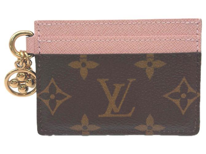 Louis Vuitton Monogramm Kartenetui Braun Pink