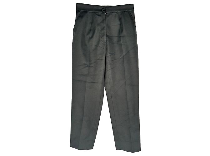 Pantaloni Dolce & Gabbana in seta nera Nero