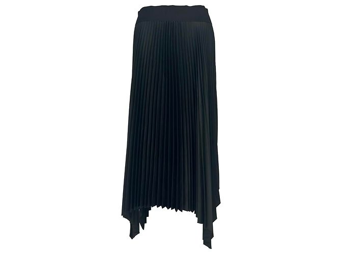 Joseph Ade Strickrock in Plissee aus schwarzem Polyester
