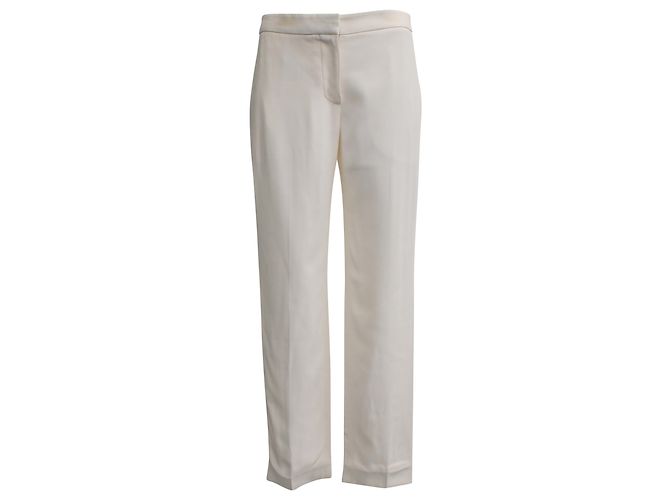 Alexander Mcqueen gerade Hose aus weißer Viskose Roh