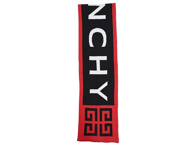 Givenchy Logo-Print Scarf in Multicolor Cotton Multiple colors