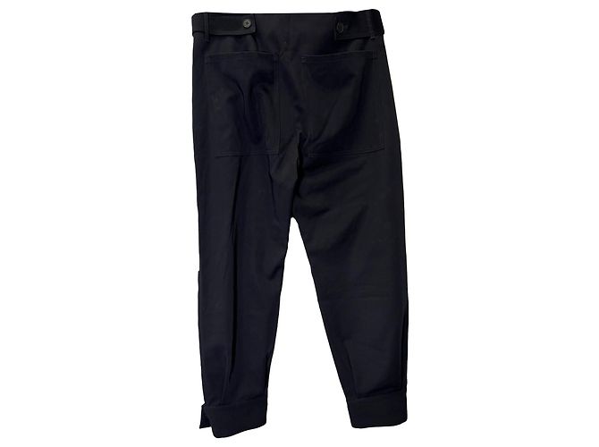 Stella Mc Cartney Pantalón de pierna globo Stella McCartney en algodón negro