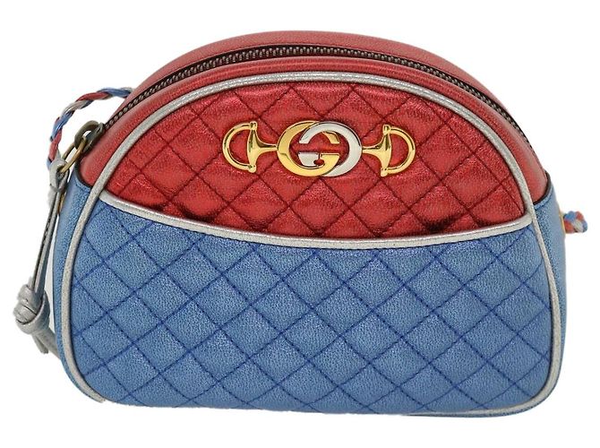 Gucci Trapuntata Camera em pele de cordeiro Multicor