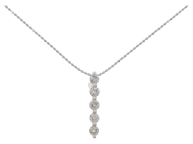 Autre Marque Collana in oro bianco e diamanti Au750 Argento