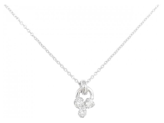Autre Marque Au750 Diamant Halskette Silber