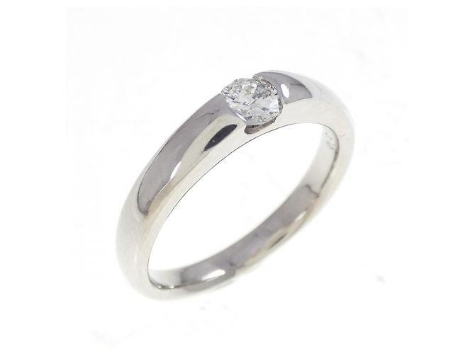 Autre Marque Pt900 Platin Diamantring Silber