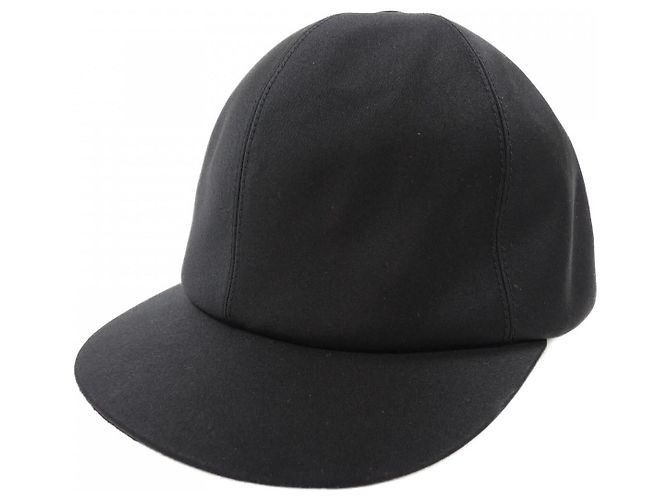 Hermès H232014N Technical Satin Cap 57 Black