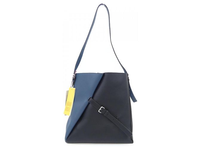 Marni SBMP0190U1 REVERSE Tasche Schwarz Blau