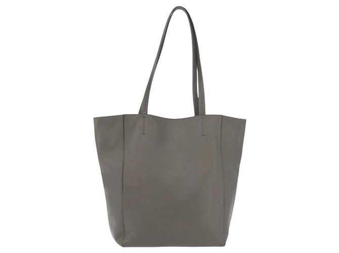 Céline Celine Phantom Cabas Tote de couro Small Marrom