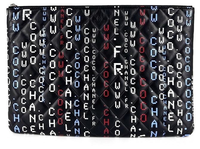 Clutch Chanel Nero e Multicolore 