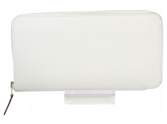 Hermès Cartera larga de cuero Azap para mujer Hermes Blanco