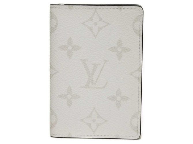 Organizer Louis Vuitton Taiga Leather Card Case White