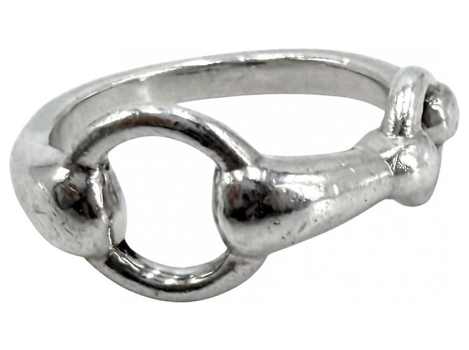 Hermès Hermes Silberner Gebiss-Design Ring 