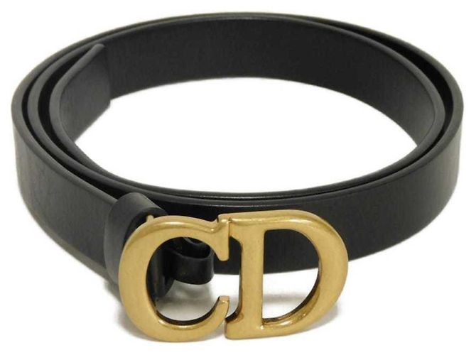 Christian Dior Ledergürtel Schwarz