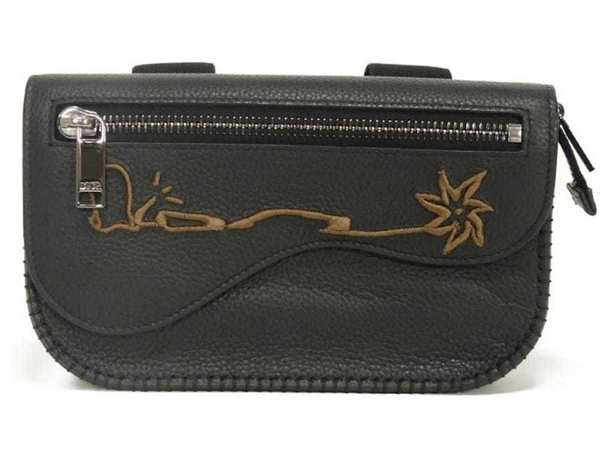 Christian Dior Dior Cactus Jack Saddle Arm Pouch Black