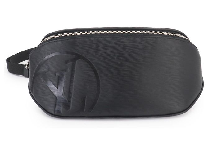 Bumbag Pochete de couro Epi da Louis Vuitton em Noir Preto