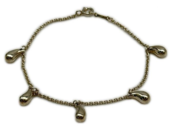 Pulsera Tiffany & Co. Elsa Peretti 5 Teardrop Charm Plata