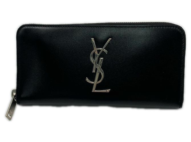 Yves Saint Laurent Long Wallet Black