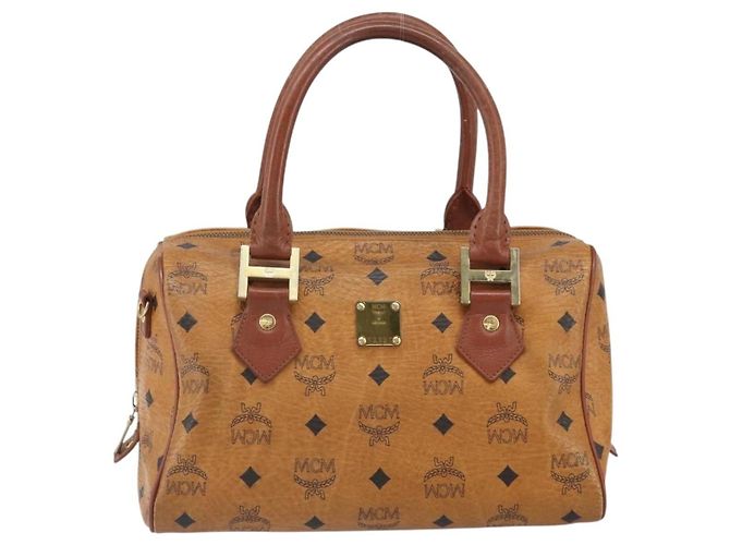 MCM Visetos logogramme Leather Brown