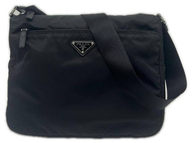 Prada Recycled Polyamide Re-Nylon Shoulder Bag Black