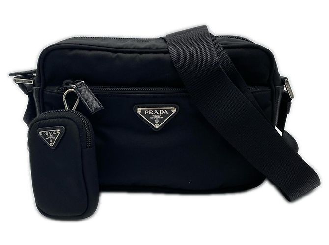 PRADA Recycled Polyamide Re-Nylon Shoulder Bag Black