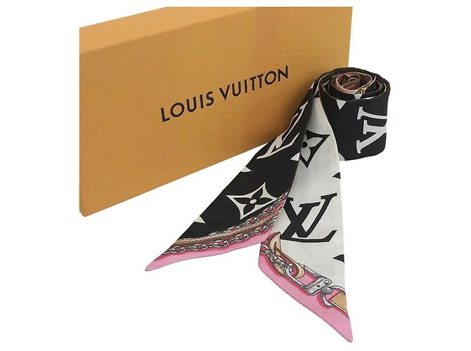 Sciarpa Louis Vuitton Monogram Bandeau BB Ultimate Nero