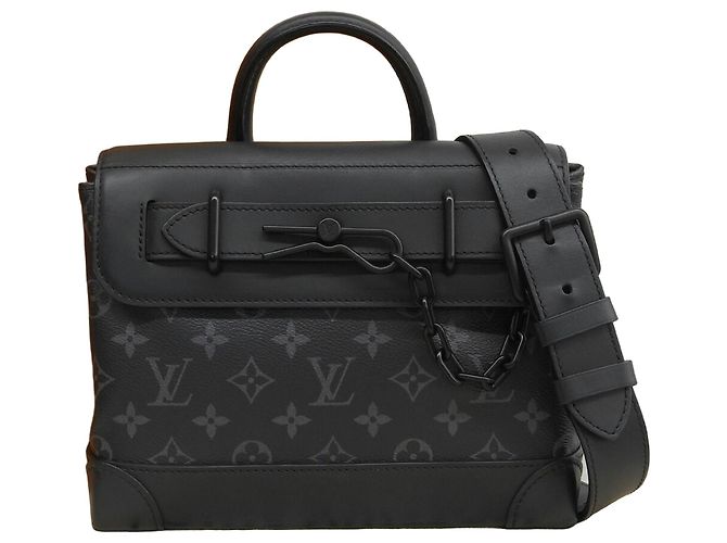 Borsa Louis Vuitton Monogram Eclipse Steamer PM Monogramma
