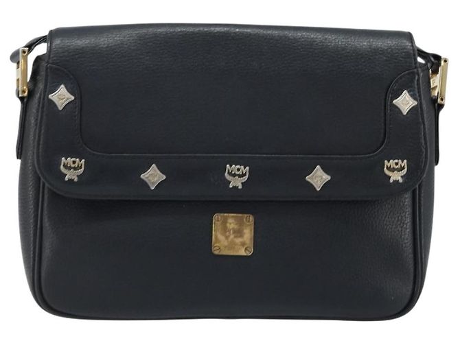 MCM Vintage Vicetos Leather Nero