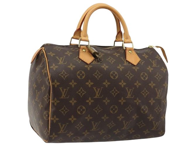 LOUIS VUITTON Bolsa Monogram Speedy 30 M41526 LV Auth 189095SV Monograma