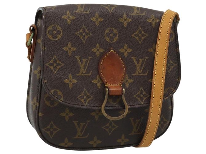 LOUIS VUITTON Bolsa de Ombro Monogram Saint Cloud MM M51243 LV Auth ep14999 Monograma