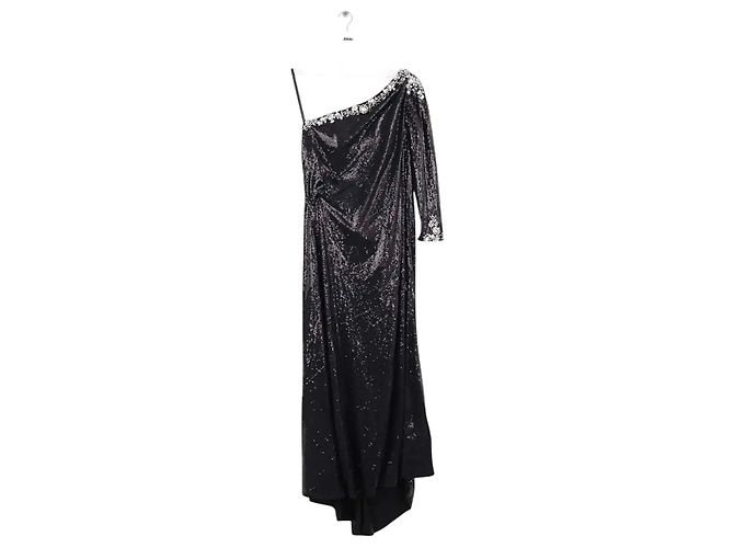 Abito nero con paillettes Max Chaoul L