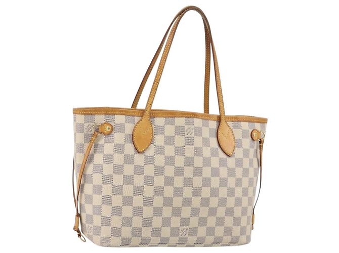 LOUIS VUITTON Sac cabas Damier Azur Neverfull PM N41362 LV Auth 190292