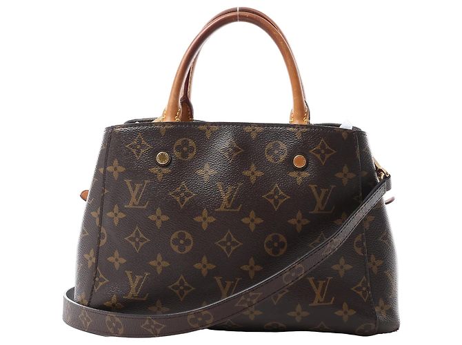 Borsa a mano 2Way Louis Vuitton Montaigne BB Monogram Canvas Marrone M41055 Bordò